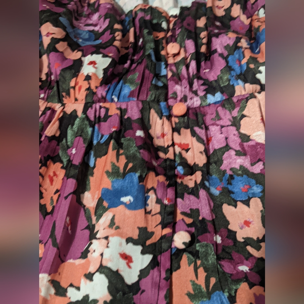 Floral SO Women's Top Size Large L - Picture 4 of 8